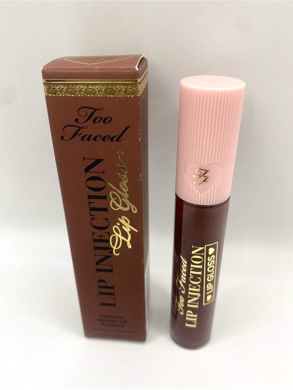 Too Faced Lip Injection Chocolate Cream Pie Cool Instant‎ Lip Plumper Lip Gloss
